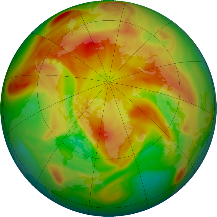 Arctic ozone map for 23 April 2006